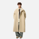 Fashionably Warm Padded Mid-Length Trench Coat