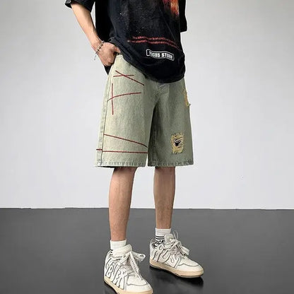 Ripped Summer Style Thin Loose Denim Shorts
