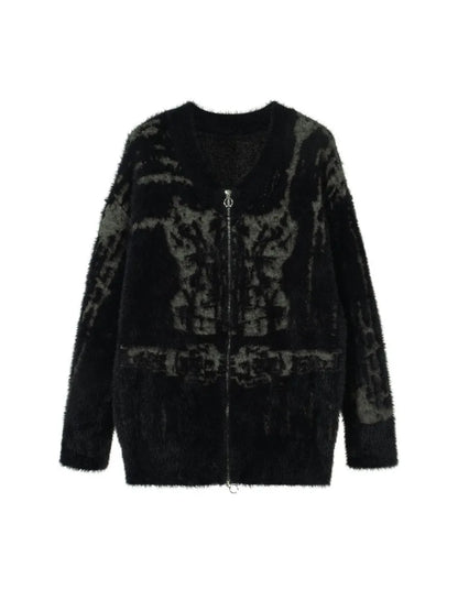 Y2K Casual Layers Black Knitted Sweater