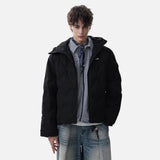 Premium Rhombus Plaid Hooded Windbreaker Jacket
