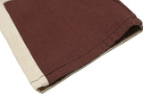 Color Block Brown Baggy Denim Pants