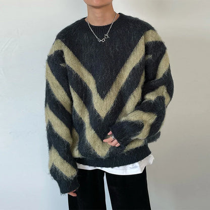 Luxury Knitted Pullover O-Neck Knitwear Sweater