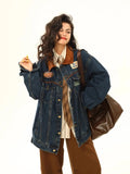 Y2K American Winter Loose Denim Jacket