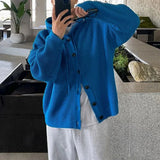 Versatile Solid Color Casual Hooded Cardigan