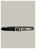 Ancient Silver Pin Buckle Leather Belt