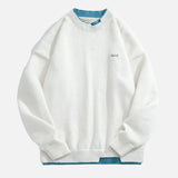 Cozy Fake Two-Piece Matching Knitwear Sweater