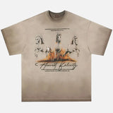 Streetwear Horse Graphic Tie Dye T-Shirt