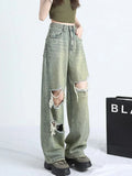 Y2K Streetwear Vintage American Style High Waist Jeans