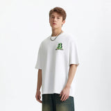 Model wearing the white Grizzly B Graphic T-Shirt