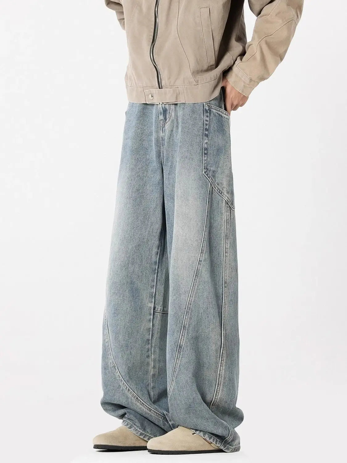 Trendy Loose Straight Jeans