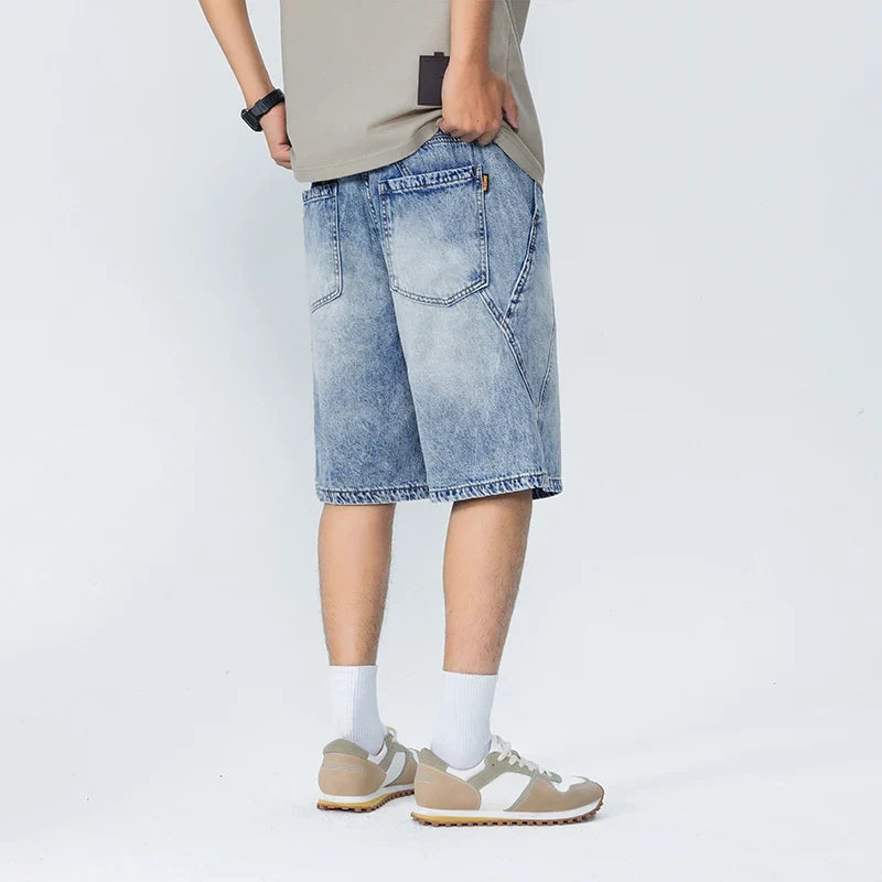 Summer Essential Lightweight Elastic Waist Denim Short