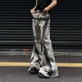 Colorful Gradient Flared Denim Jeans