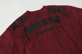 Streetwear Dirty Wash Letter Print Crew T-Shirt