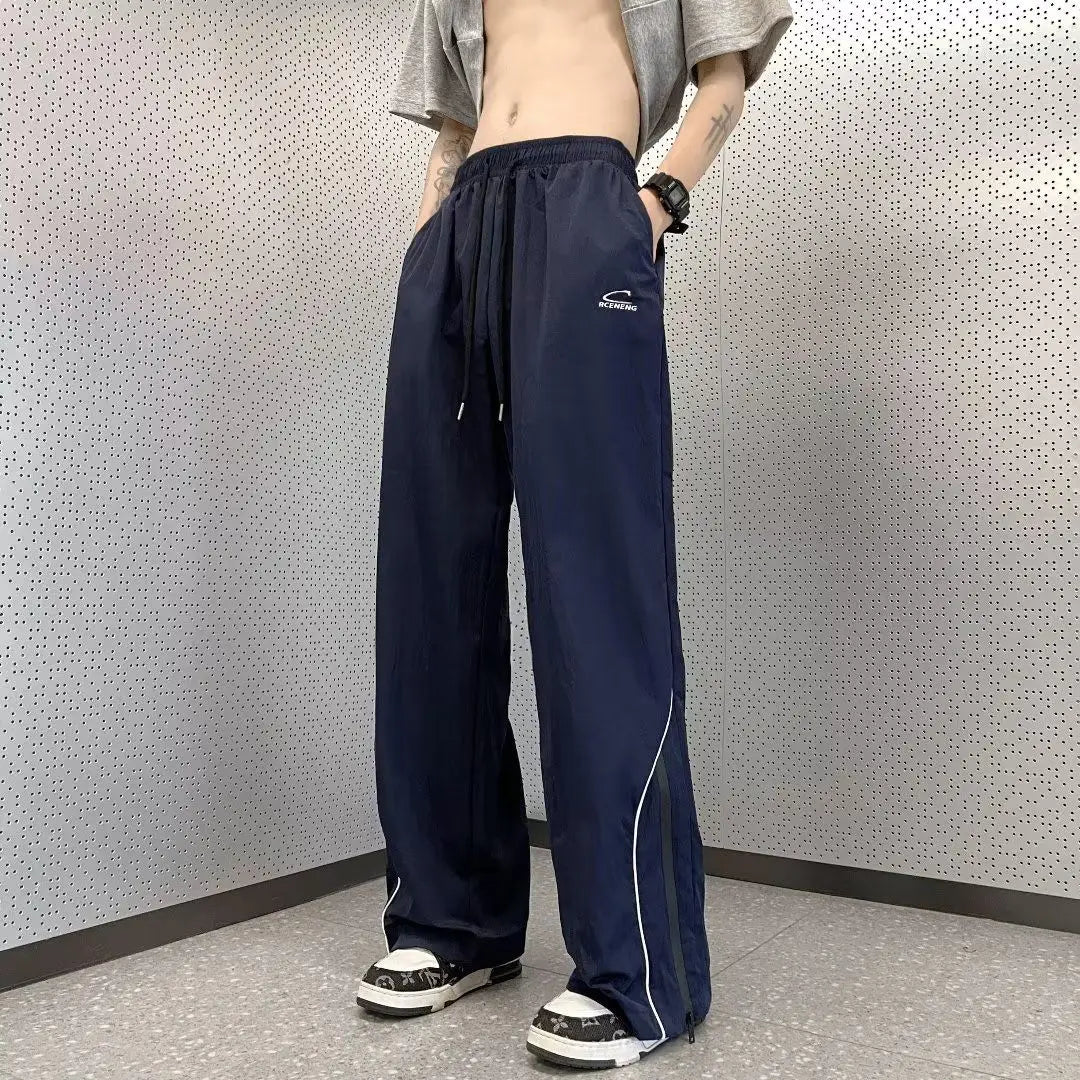 Streetwear Comfort Elastic Waist Straight Summer Pants