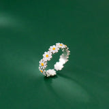 Adjustable Creative Daisy Flower Ring