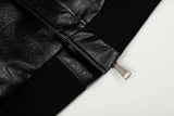 Elevated Streetwear Hip Hop Long Sleeve Leather Jacket