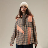 Patchwork Plaid Shirt