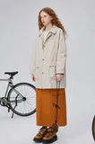 Y2K British Style Trench Mid Windbreaker Coat
