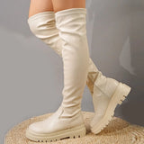 Chunky Heel Over the Knee Boot