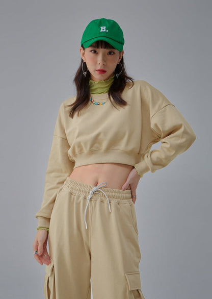 Blank Cropped Women's Sweatshirt