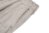 Washed Straight Mid-Waist Pants