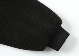 Soft Fleece Black Puffer Hooded Jacket