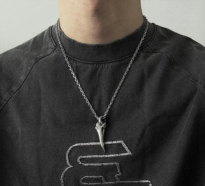 Retro Crow Skull Pendant Necklace