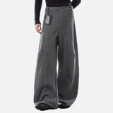 Versatile Thick Lined Wide Leg Casual Pants