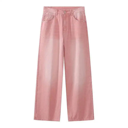 Wide Leg Vintage Straight Jeans