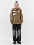 Vintage Washed Eyes Graphic Hoodie