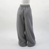 Breathable Wool Wide Leg Sweatpants