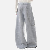 Versatile Thick Lined Wide Leg Casual Pants
