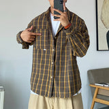 High Quality Korean Style Plaid Shirt