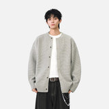 Chic Ribbed Knit Button Front Cardigan
