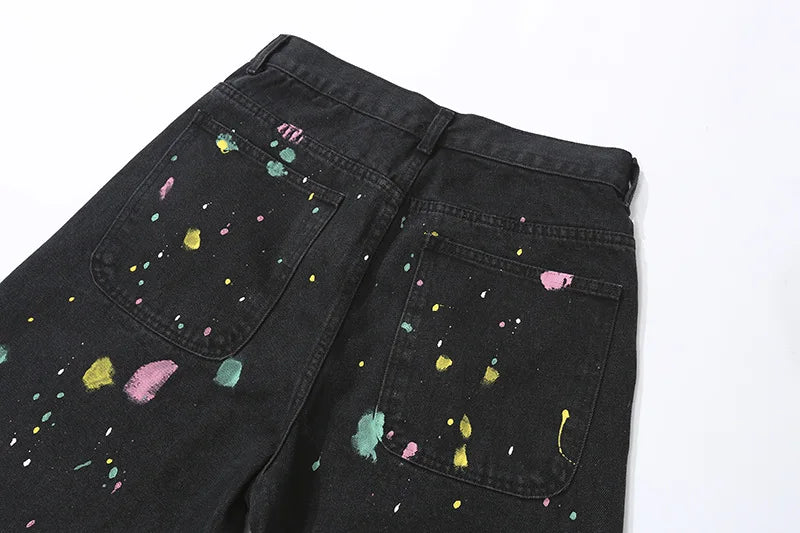 Vintage Floral Knitted Pattern Jorts