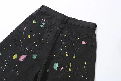 Vintage Floral Knitted Pattern Jorts
