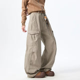 Streetwear Wide Leg Curved Knife Cargo Pants
