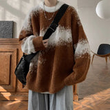 Cozy Korean Style Contrasting Color Sweater