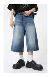 Loose Fit Retro Style Summer Denim Short