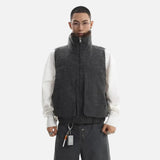 Effortless Fur Stand Collar Vest