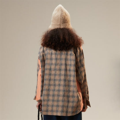 Patchwork Plaid Shirt
