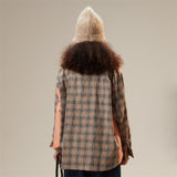 Patchwork Plaid Shirt
