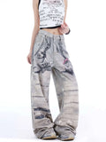 Women Streetwear Wide Leg Denim Jeans