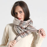 Plaid Foulard Winter Scarves