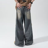 Washed Ripped Pants