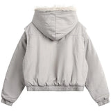 Y2K Winter Thick Padded Parkas with Furr Jacket