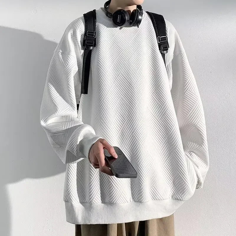 Versatile Classic Hip Hop Solid Color Sweatshirt