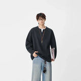 Hip Hop Minimalist Crew Neck Long Sleeve T-Shirt