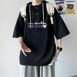 Cool Trendy Oversized Hip Hop Hooded T-Shirt