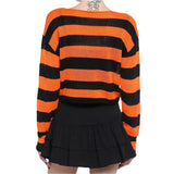 Halloween Gothic Punk Knitted Sweater